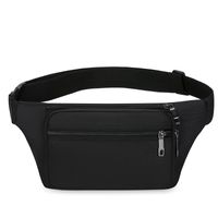 Men's Classic Style Solid Color Oxford Cloth Waist Bags sku image 1