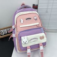 2023 Nueva Mochila Escolar Para Estudiante De Secundaria Para Hombre Y Mujer, Mochila De Viaje De Temporada De Apertura De Dibujos Animados De Gran Capacidad Al Por Mayor sku image 4