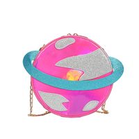 Women's All Seasons Special Material Galaxy Streetwear Round Zipper Circle Bag sku image 3
