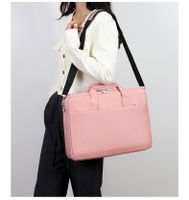 Unisex Business Solid Color Oxford Cloth Waterproof Anti-theft Briefcases main image 4