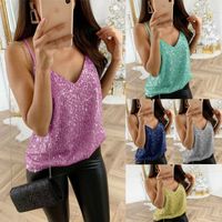 Women's Vest Tank Tops Patchwork Casual Solid Color main image 6