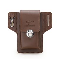 Men's Streetwear Solid Color Pu Leather Waist Bags main image 2