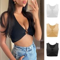 Women's Tank Top Tank Tops Hollow Out Fashion Solid Color main image 5