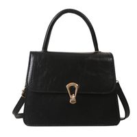 Women's Pu Leather Solid Color Elegant Square Lock Clasp Handbag sku image 3