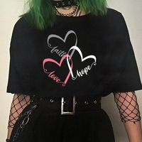 Women's T-shirt Short Sleeve T-shirts Casual Classic Style Streetwear Letter Heart Shape main image 2