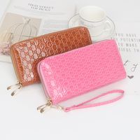 Women's Solid Color Pu Leather Zipper Wallets main image 3