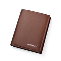 Men's Solid Color Pu Leather Open Wallets sku image 4