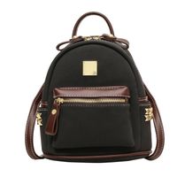 Color Block Casual Daily Shopping Women's Backpack sku image 1