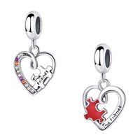 Simple Style Heart Shape Sterling Silver Polishing Jewelry Accessories main image 2