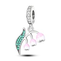 Cartoon Style Plant Copper Plating Inlay Rhinestones Silver Plated Jewelry Accessories sku image 6
