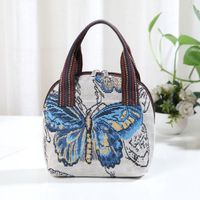 Women's Fashion Butterfly Cotton And Linen Shopping Bags main image 1