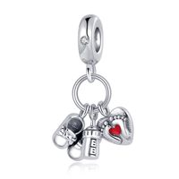 Simple Style Heart Shape Sterling Silver Polishing Jewelry Accessories sku image 9