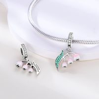 Cartoon Style Plant Copper Plating Inlay Rhinestones Silver Plated Jewelry Accessories main image 4