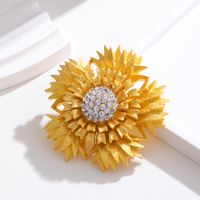 Simple Style Flower Butterfly Bow Knot Alloy Inlay Rhinestones Women's Brooches main image 10