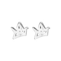 1 Pair Simple Style Geometric Sterling Silver Plating Ear Studs sku image 12