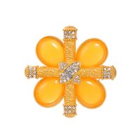 Simple Style Flower Butterfly Bow Knot Alloy Inlay Rhinestones Women's Brooches sku image 9