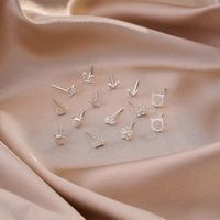 1 Pair Simple Style Geometric Sterling Silver Plating Ear Studs main image 4