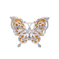 Simple Style Flower Butterfly Bow Knot Alloy Inlay Rhinestones Women's Brooches sku image 10