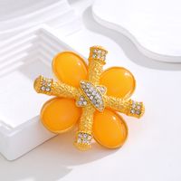 Simple Style Flower Butterfly Bow Knot Alloy Inlay Rhinestones Women's Brooches main image 3