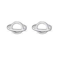 1 Pair Simple Style Geometric Sterling Silver Plating Ear Studs sku image 23