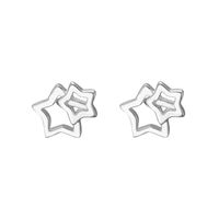 1 Pair Simple Style Geometric Sterling Silver Plating Ear Studs sku image 13