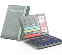 Unisex Solid Color Pu Leather Open Card Holders sku image 4