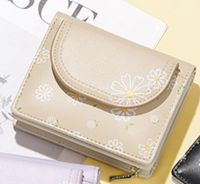 Women's Flower Pu Leather Side Zipper Wallets sku image 4
