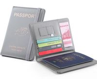 Unisex Solid Color Pu Leather Open Card Holders main image 5