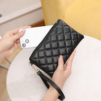 Women's Solid Color Pu Leather Zipper Wallets main image 5