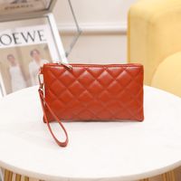 Women's Solid Color Pu Leather Zipper Wallets sku image 5