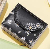Women's Flower Pu Leather Side Zipper Wallets sku image 5