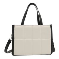 Women's Pu Leather Solid Color Classic Style Square Zipper Handbag sku image 4