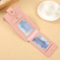 Femmes Toutes Les Saisons Faux Cuir Style Classique Téléphone Portefeuille main image 4