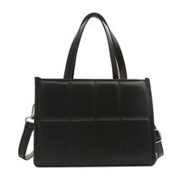 Women's Pu Leather Solid Color Classic Style Square Zipper Handbag sku image 5