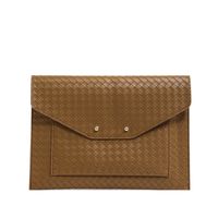 Women's Pu Leather Solid Color Classic Style Magnetic Buckle Envelope Bag sku image 4