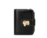 Unisex Solid Color Pu Leather Zipper Wallets sku image 2
