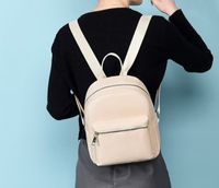 Solid Color Street Women's Backpack sku image 1