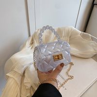 Frau PVC Einfarbig Elegant Flip-Cover Handtasche main image 6