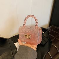 Frau PVC Einfarbig Elegant Flip-Cover Handtasche main image 4