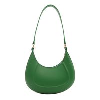 Women's Pu Leather Solid Color Elegant Zipper Shoulder Bag sku image 1