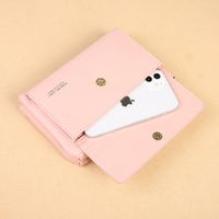 Women's All Seasons Pu Leather Solid Color Classic Style Square Zipper Phone Wallets main image 2