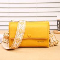 Women's All Seasons Pu Leather Solid Color Classic Style Square Zipper Phone Wallets sku image 1