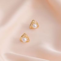 Wholesale Jewelry Elegant Sweet Leaves Flower Bow Knot Alloy Plating Drop Earrings sku image 5