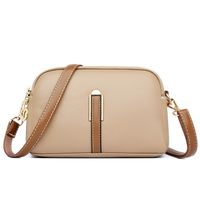 Women's Small Pu Leather Solid Color Basic Shell Zipper Shoulder Bag Crossbody Bag Dome Bag main image 6