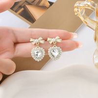 Wholesale Jewelry Elegant Sweet Leaves Flower Bow Knot Alloy Plating Drop Earrings sku image 44
