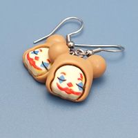1 Pair Funny Clown Plastic Resin Drop Earrings main image 5