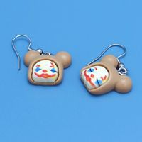 1 Pair Funny Clown Plastic Resin Drop Earrings main image 4