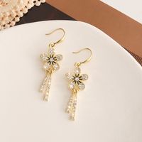Wholesale Jewelry Elegant Sweet Leaves Flower Bow Knot Alloy Plating Drop Earrings sku image 51
