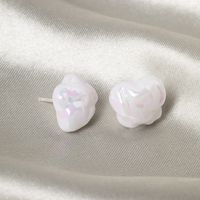 Wholesale Jewelry Elegant Sweet Leaves Flower Bow Knot Alloy Plating Drop Earrings sku image 4