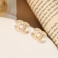 Wholesale Jewelry Elegant Sweet Leaves Flower Bow Knot Alloy Plating Drop Earrings sku image 49